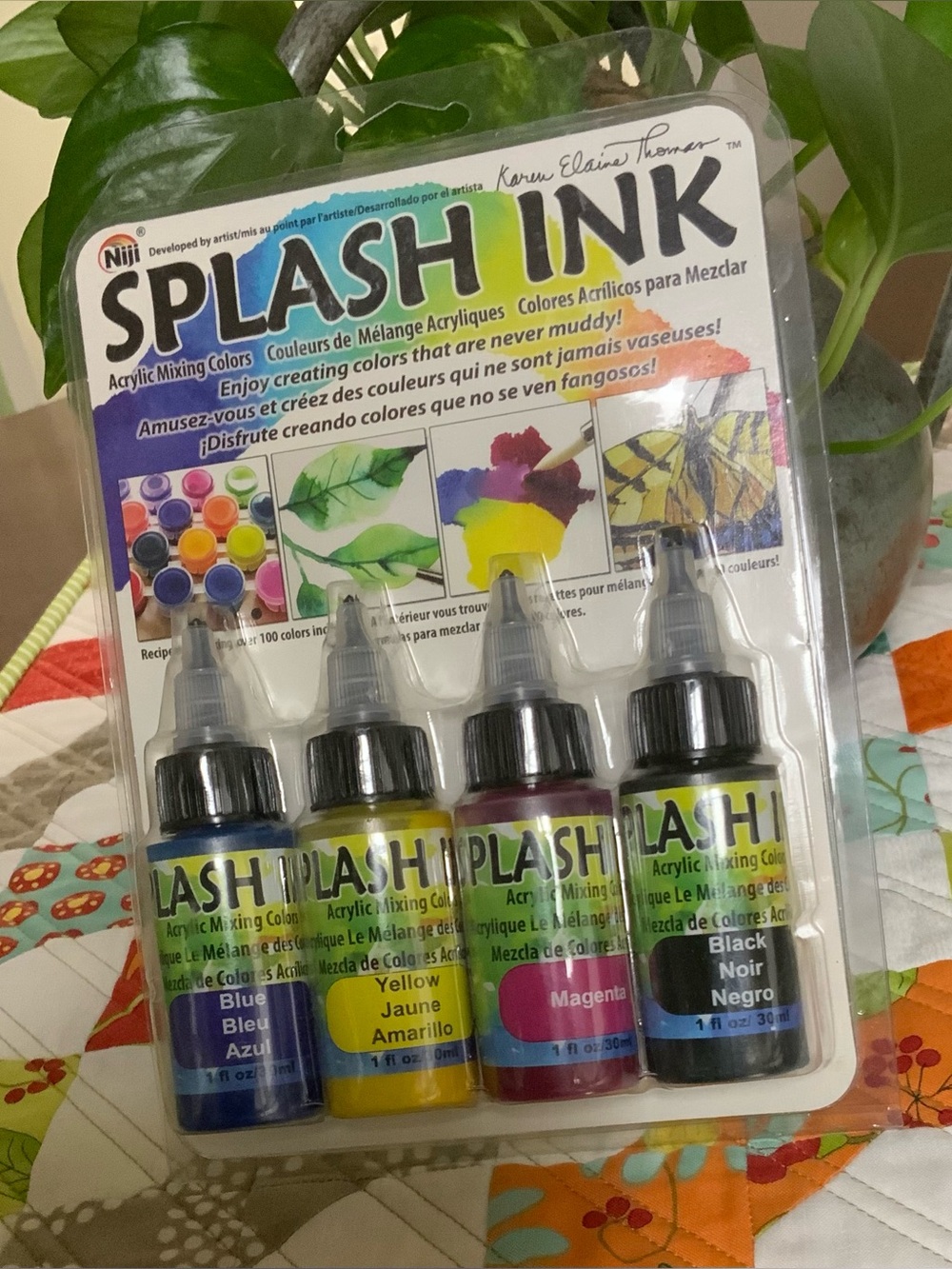 SPLASH INK Acrylic Mixing Colors - Blue, Yellow, Magenta, Black